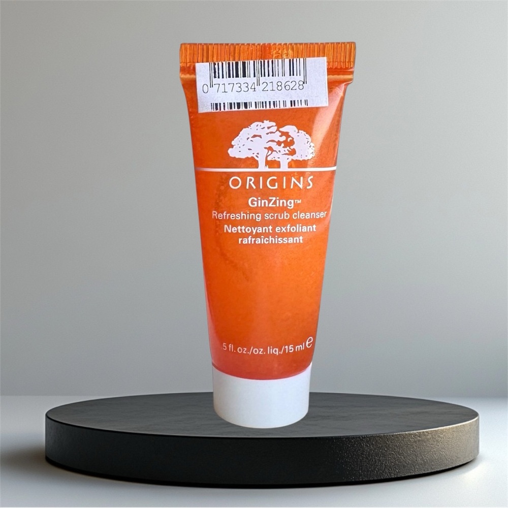 Origins GinZing Refreshing Scrub Exfoliating Cleanser Sample Size .5oz Face Wash